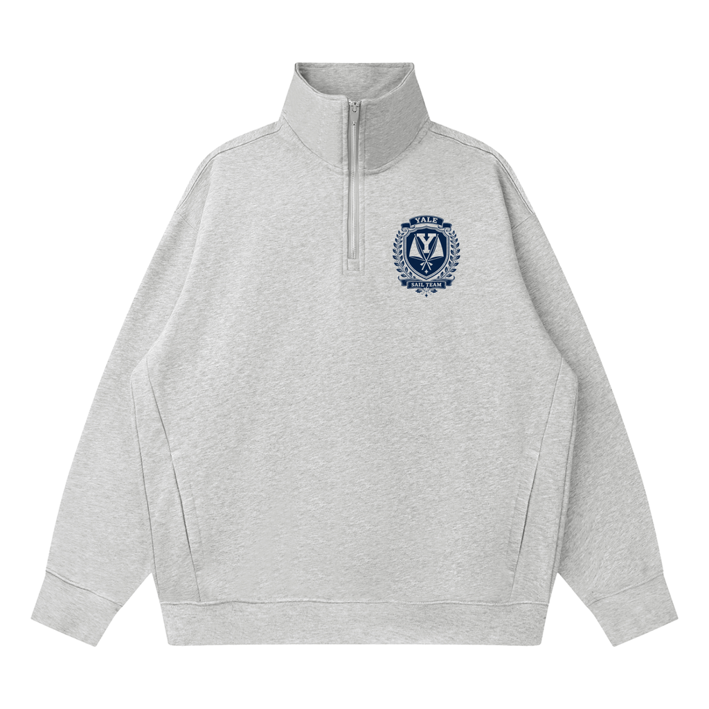Quarter-Zip Drop Shoulder Sweatshirt