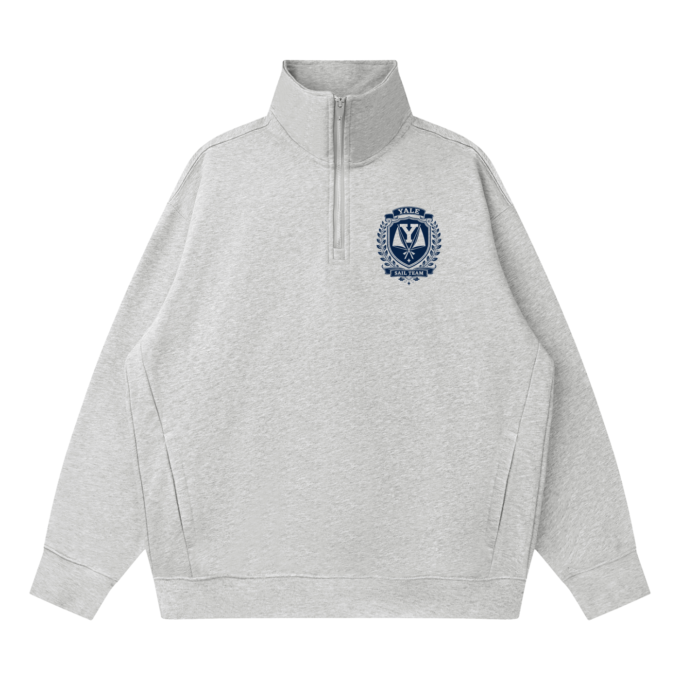 Quarter-Zip Drop Shoulder Sweatshirt